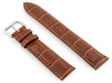 Pasek skórzany do zegarka W64 - brązowy - 20mm Pasek skórzany do zegarka W64 - brązowy - 20mm
