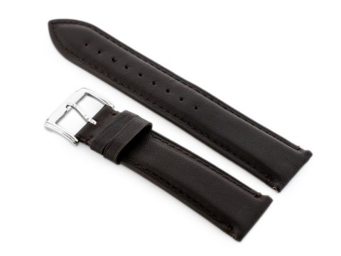 Pasek skórzany do zegarka W89 ciemny brąz - 20mm Pasek skórzany do zegarka W89 ciemny brąz - 20mm