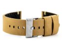 Pasek skórzany do zegarka W93 - beżowy - 22mm Pasek skórzany do zegarka W93 - beżowy - 22mm