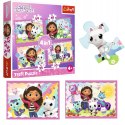 Koci domek Gabi puzzle Gabi Kotki 4w1 4+ Trefl 34620 Koci domek Gabi puzzle Gabi Kotki 4w1 4+ Trefl 34620