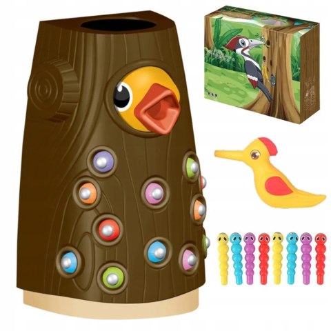 Magnetyczna gra nakarm ptaszka robaczki Montessori LS-29 Magnetyczna gra nakarm ptaszka robaczki Montessori LS-29