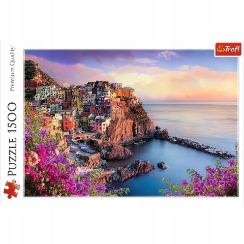 Puzzle Widok na miasteczko Manarola Włochy 1500 elementów Trefl 26137 Puzzle Widok na miasteczko Manarola Włochy 1500 elementów Trefl 26137