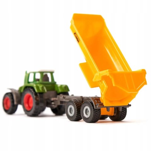 Siku Traktor Fendt z wywrotką kolebową Krampe metal model S1605 Siku Traktor Fendt z wywrotką kolebową Krampe metal model S1605