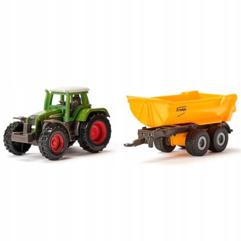 Siku Traktor Fendt z wywrotką kolebową Krampe metal model S1605 Siku Traktor Fendt z wywrotką kolebową Krampe metal model S1605