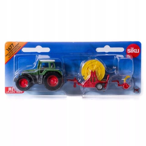 Siku Traktor z deszczownicą szpulową model metal S1677 Siku Traktor z deszczownicą szpulową model metal S1677