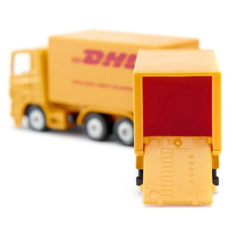 Siku ciężarówka przyczepą DHL kurier model metal skala S1694 Siku ciężarówka przyczepą DHL kurier model metal skala S1694