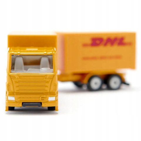 Siku ciężarówka przyczepą DHL kurier model metal skala S1694 Siku ciężarówka przyczepą DHL kurier model metal skala S1694