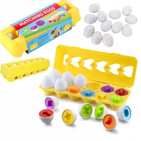 Układanka sorter jajka Montessori kształty LB33-3 Układanka sorter jajka Montessori kształty LB33-3
