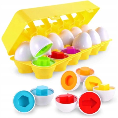Układanka sorter jajka Montessori kształty LB33-3 Układanka sorter jajka Montessori kształty LB33-3