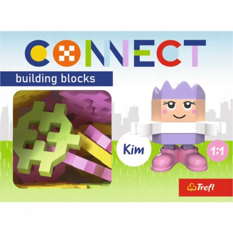Zestaw klocków Connect - Pocket Girl: Kim 35 elementów 4+ Trefl 62003 Zestaw klocków Connect - Pocket Girl: Kim 35 elementów 4+ Trefl 62003
