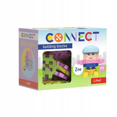 Zestaw klocków Connect - Pocket Girl: Zoe 35 elementów 4+ Trefl 61980 Zestaw klocków Connect - Pocket Girl: Zoe 35 elementów 4+ Trefl 61980