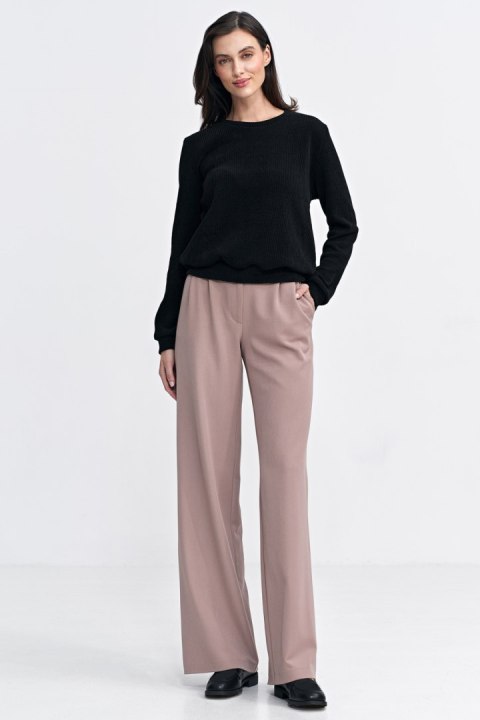 Bluza z dzianiny prążkowanej z długim rękawem BL08 Black - Nife - 42 Bluza z dzianiny prążkowanej z długim rękawem BL08 Black - Nife - 42
