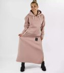 Ciepła bluza damska dresowa Oversize Sukienka Bawełniana Kaptur (Różowy) Ciepła bluza damska dresowa Oversize Sukienka Bawełniana Kaptur (Różowy)