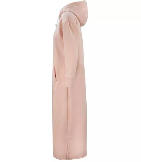 Ciepła bluza damska dresowa Oversize Sukienka Bawełniana Kaptur (Różowy) Ciepła bluza damska dresowa Oversize Sukienka Bawełniana Kaptur (Różowy)