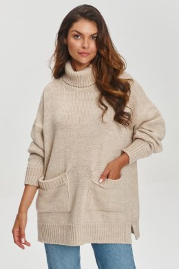 Golf Damski Model S155 Beige - Makadamia - uniwersalny