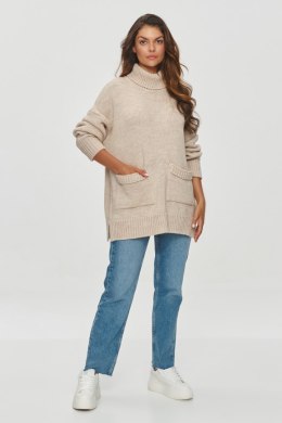 Golf Damski Model S155 Beige - Makadamia - uniwersalny