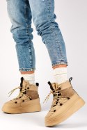 Śniegowce Model 24-72302BE Beige - PRIMO - 36 Śniegowce Model 24-72302BE Beige - PRIMO - 36