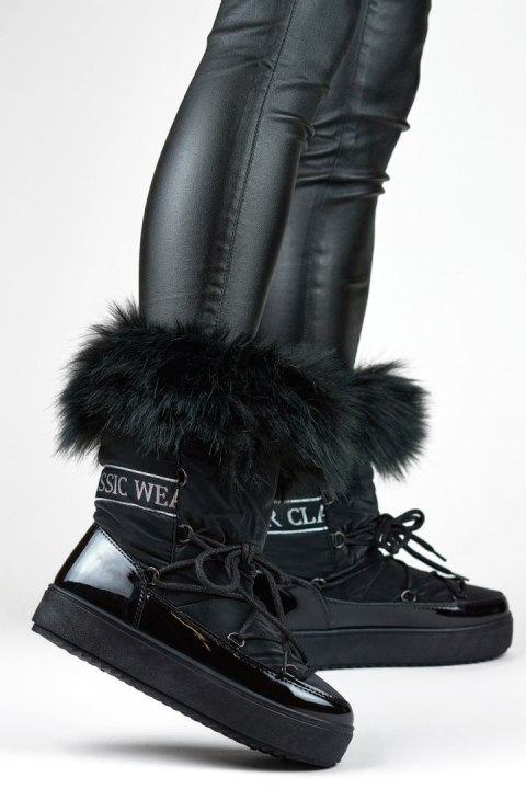 Śniegowce Model 5705-1B Black - PRIMO - 37 Śniegowce Model 5705-1B Black - PRIMO - 37