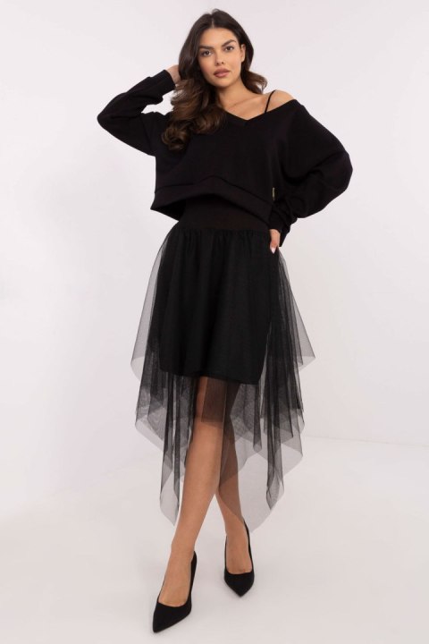 Sukienka Komplet Model MI-KMPL-M5359.79P Black - Italy Moda - uniwersalny Sukienka Komplet Model MI-KMPL-M5359.79P Black - Italy Moda - uniwersalny