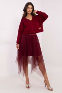 Sukienka Komplet Model MI-KMPL-M5359.79P Bordo - Italy Moda - uniwersalny