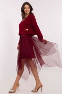 Sukienka Komplet Model MI-KMPL-M5359.79P Bordo - Italy Moda - uniwersalny