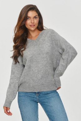 Sweter Damski Model S152 Grey Melange - Makadamia - uniwersalny