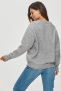 Sweter Damski Model S152 Grey Melange - Makadamia - uniwersalny Sweter Damski Model S152 Grey Melange - Makadamia - uniwersalny