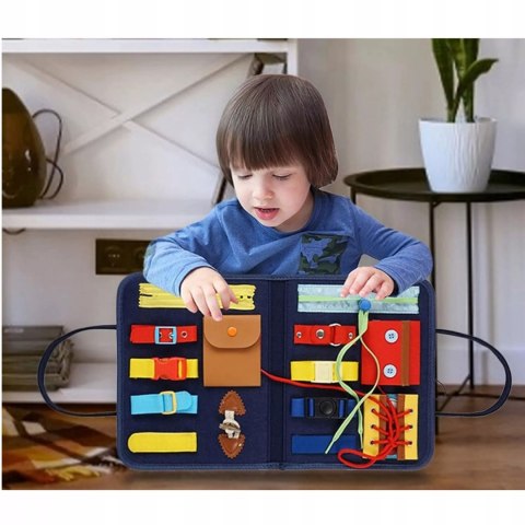 Tablica manipulacyjna książeczka filcowa edukacyjna składana F45N Tablica manipulacyjna książeczka filcowa edukacyjna składana F45N
