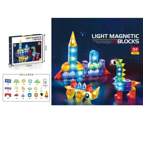 Klocki magnetyczne EUROBABY ZABAWKI Klocki magnetyczne EUROBABY ZABAWKI
