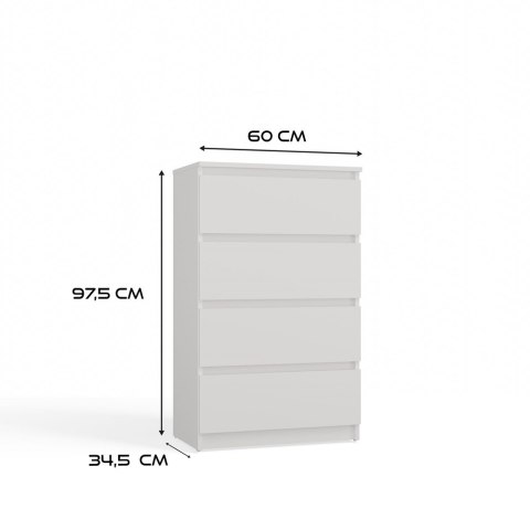Komoda Malwa M4 60 BIAŁY Komoda Malwa M4 60 BIAŁY