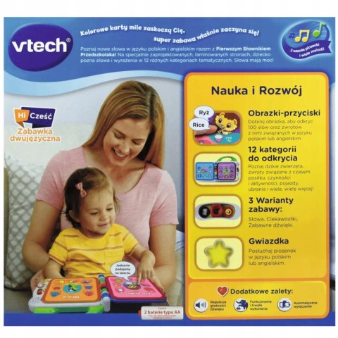 Pierwszy Słownik Przedszkolaka polsko -angielski książka Vtech Trefl 61090 Pierwszy Słownik Przedszkolaka polsko -angielski książka Vtech Trefl 61090
