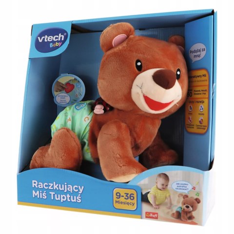 Raczkujący Miś Tuptuś interaktywny zabawka maskotka pluszak 9m+ VTech 60824 Raczkujący Miś Tuptuś interaktywny zabawka maskotka pluszak 9m+ VTech 60824
