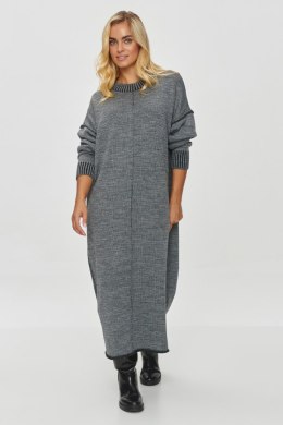 Sukienka Model S149 Grey Melange - Makadamia - uniwersalny