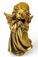 ZŁOTY ANIOŁEK FIGURKA DEKORACYJNA ANIOŁ Z BROKATEM 13CM ZŁOTY ANIOŁEK FIGURKA DEKORACYJNA ANIOŁ Z BROKATEM 13CM