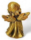 ZŁOTY ANIOŁEK FIGURKA DEKORACYJNA ANIOŁ Z BROKATEM 13CM ZŁOTY ANIOŁEK FIGURKA DEKORACYJNA ANIOŁ Z BROKATEM 13CM