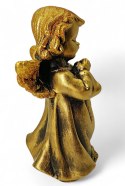 ZŁOTY ANIOŁEK FIGURKA DEKORACYJNA ANIOŁ Z BROKATEM 13CM ZŁOTY ANIOŁEK FIGURKA DEKORACYJNA ANIOŁ Z BROKATEM 13CM