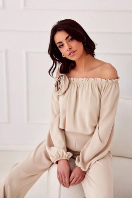 Bluzka Model Rosie BEZ BLU0180 Beige - Roco Fashion - 38