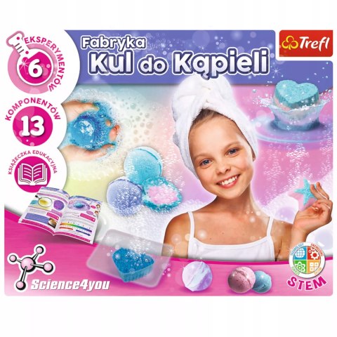 Fabryka kul do kąpieli 8+ zestaw edukacyjny Science4YOU Trefl 61096 Fabryka kul do kąpieli 8+ zestaw edukacyjny Science4YOU Trefl 61096
