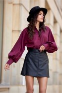 Koszula Damska Model Lia BOR BLU00189 Bordo - Roco Fashion - 40