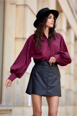 Koszula Damska Model Lia BOR BLU00189 Bordo - Roco Fashion - 40