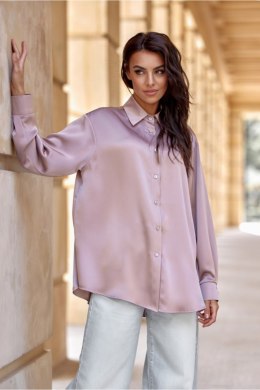 Koszula Damska Model Tessa CAP BLU0185 Cappuccino - Roco Fashion - 40
