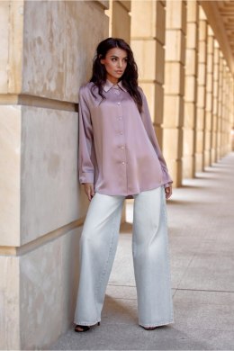 Koszula Damska Model Tessa CAP BLU0185 Cappuccino - Roco Fashion - 40