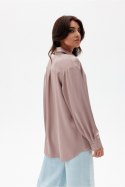 Koszula Damska Model Tessa CAP BLU0185 Cappuccino - Roco Fashion - 40 Koszula Damska Model Tessa CAP BLU0185 Cappuccino - Roco Fashion - 40