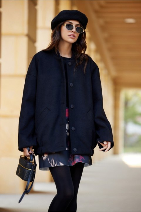 Kurtka Damska Model Clea CZA KUR0028 Black - Roco Fashion - S/M Kurtka Damska Model Clea CZA KUR0028 Black - Roco Fashion - S/M