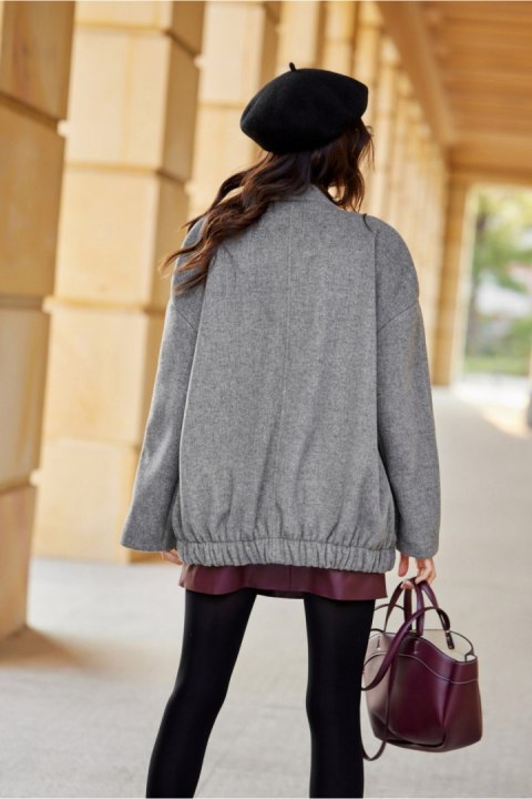 Kurtka Damska Model Clea SZA KUR0028 Grey - Roco Fashion - S/M Kurtka Damska Model Clea SZA KUR0028 Grey - Roco Fashion - S/M