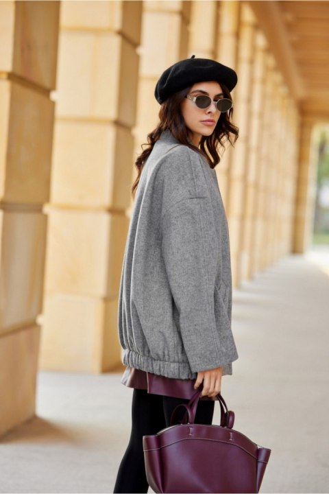 Kurtka Damska Model Clea SZA KUR0028 Grey - Roco Fashion - S/M Kurtka Damska Model Clea SZA KUR0028 Grey - Roco Fashion - S/M