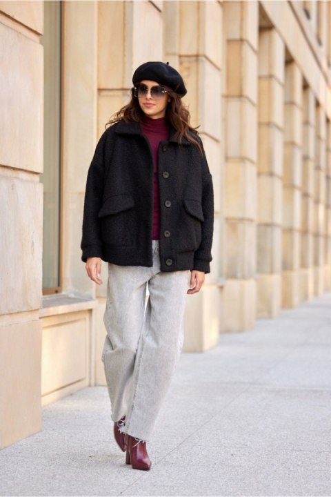 Kurtka Damska Model Ivon CZA KUR0027 Black - Roco Fashion - S/M Kurtka Damska Model Ivon CZA KUR0027 Black - Roco Fashion - S/M