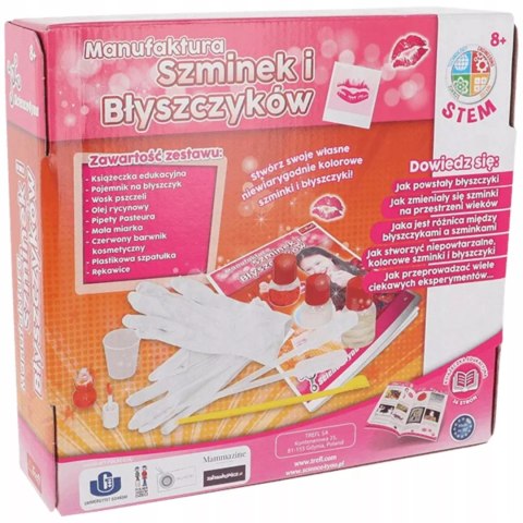 Manufaktura szminek i błyszczyków eksperymenty 8+ Trefl Science4YOU 61118 Manufaktura szminek i błyszczyków eksperymenty 8+ Trefl Science4YOU 61118