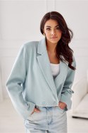 Marynarka Model Juliet MIE ZAK0017 Mint - Roco Fashion - uniwersalny Marynarka Model Juliet MIE ZAK0017 Mint - Roco Fashion - uniwersalny
