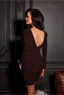 Sukienka Model Elysia CBO SUK0506 Black/Bordo - Roco Fashion - 36 Sukienka Model Elysia CBO SUK0506 Black/Bordo - Roco Fashion - 36